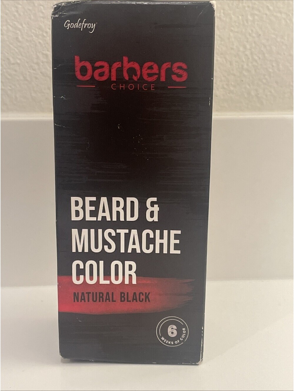 Godefroy Barbers Choice Beard & Mustache Dye Kit for Men Natural Black - New